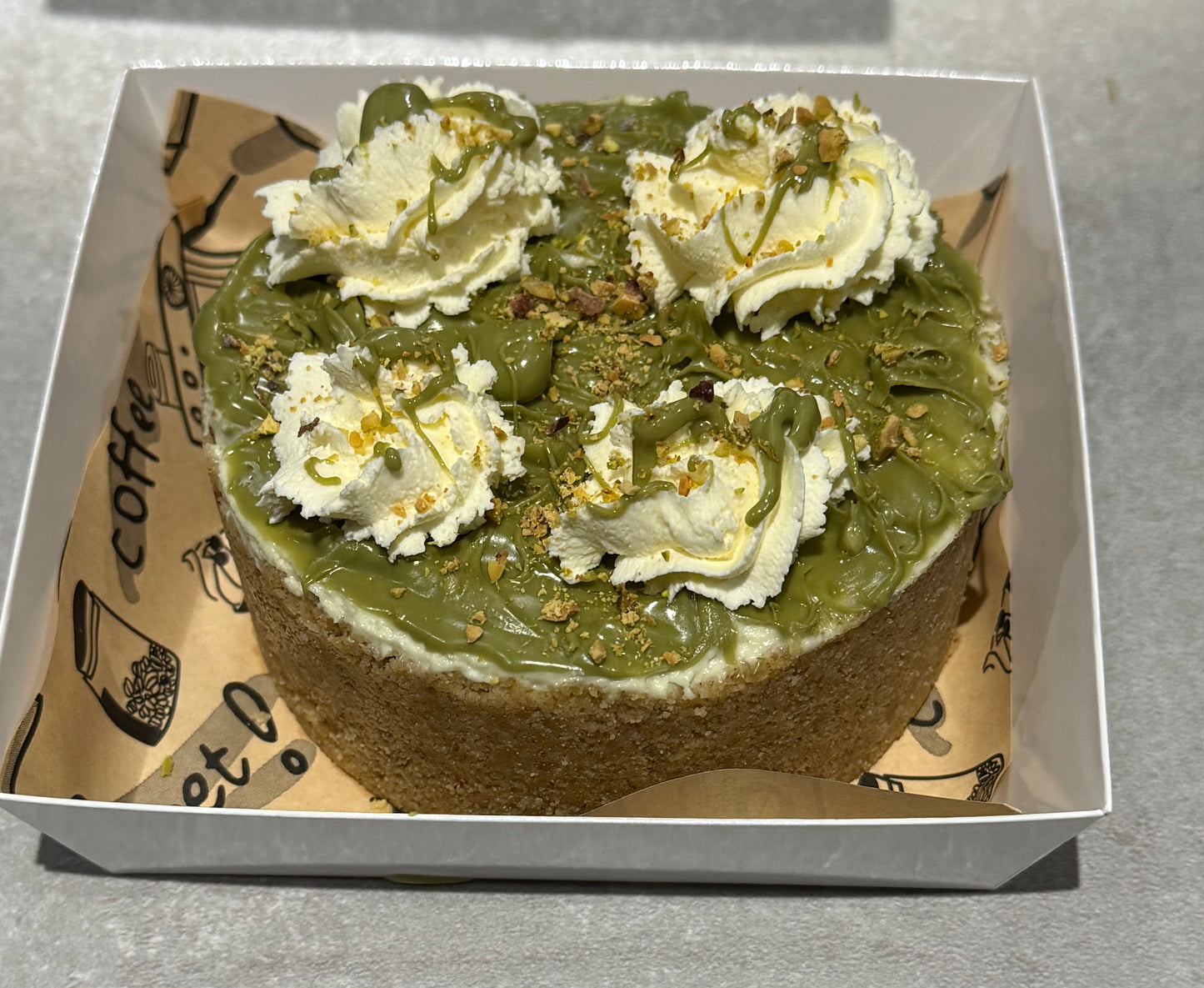 Cheesecake 4” Round - Pistachio Creme