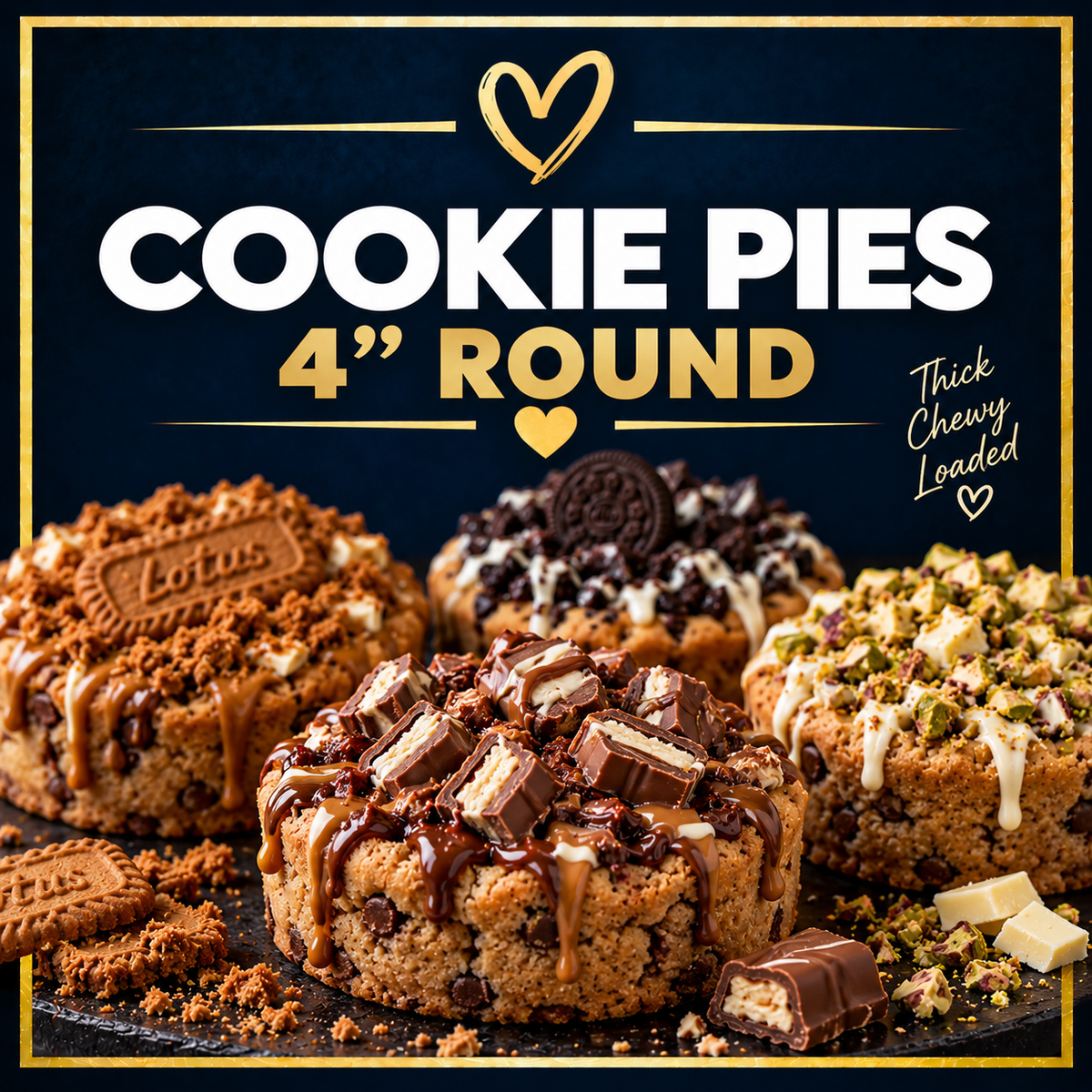 Cookie Pies 4” (Order min 4)