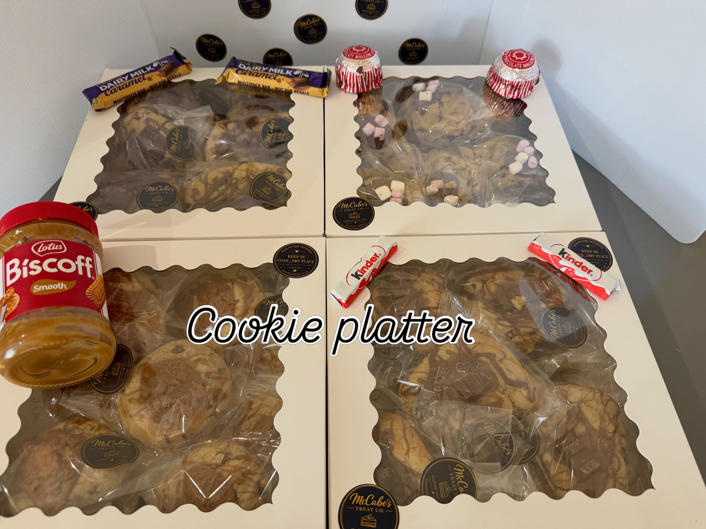 NYC Stuffed Cookie Platter  (Choose 4 Flavour’s You Get 10 of each =total 40 Pieces)