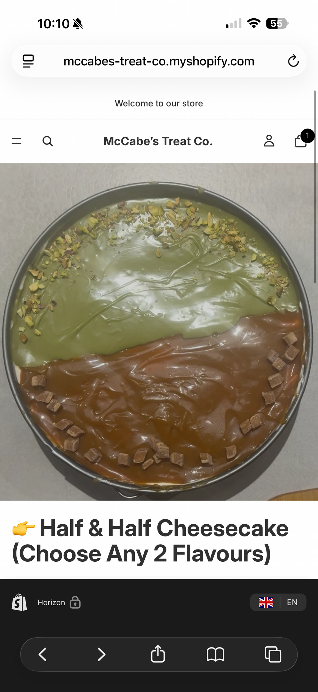 Cheesecake Half & Half Non Bake
