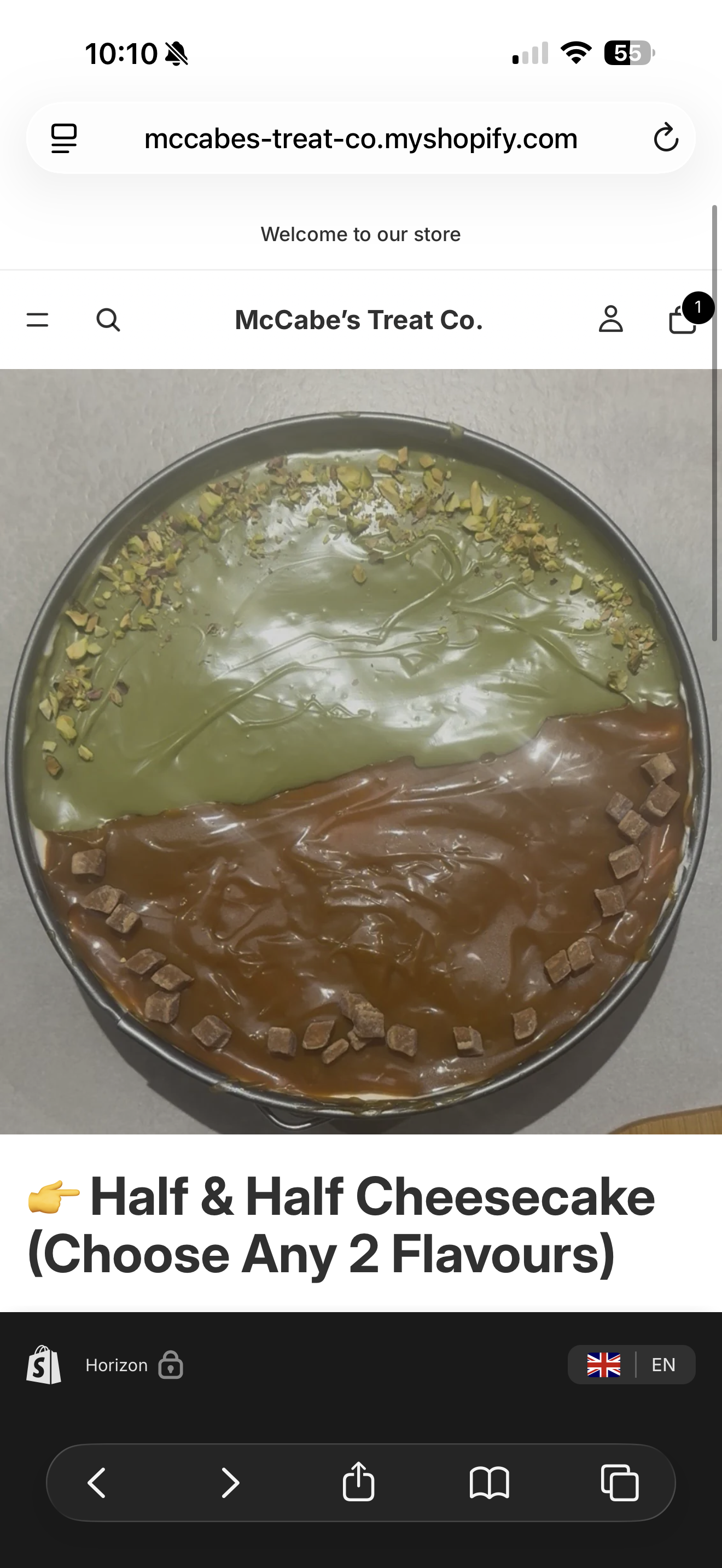 Cheesecake Half & Half Non Bake