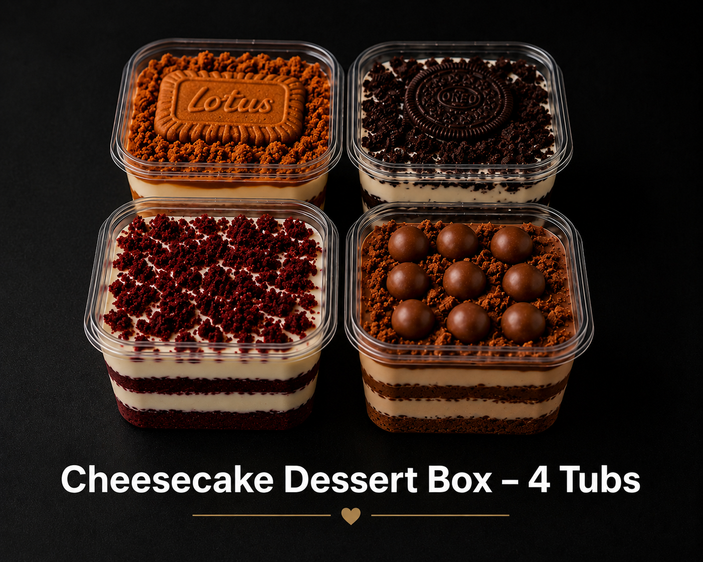Cheesecake Dessert Box – 4 Tubs