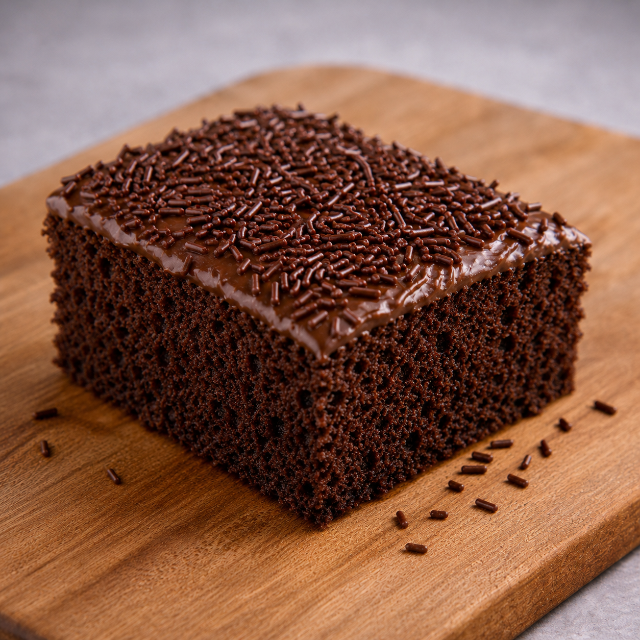 Old School Chocolate Sprinkle Cake