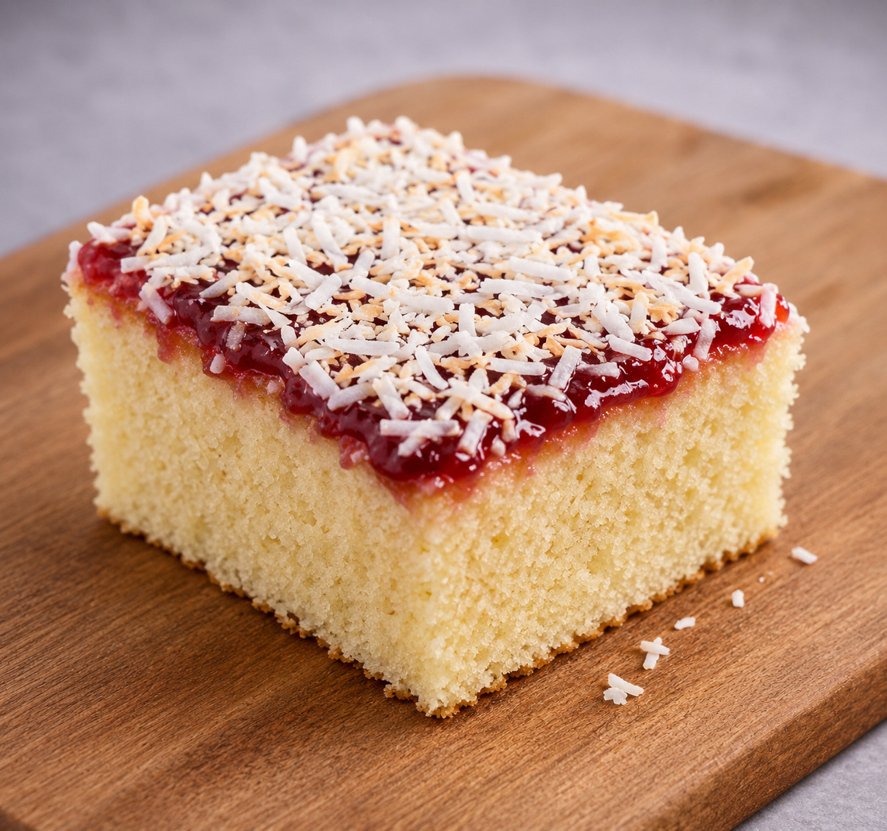 Raspberry & Coconut School Cake